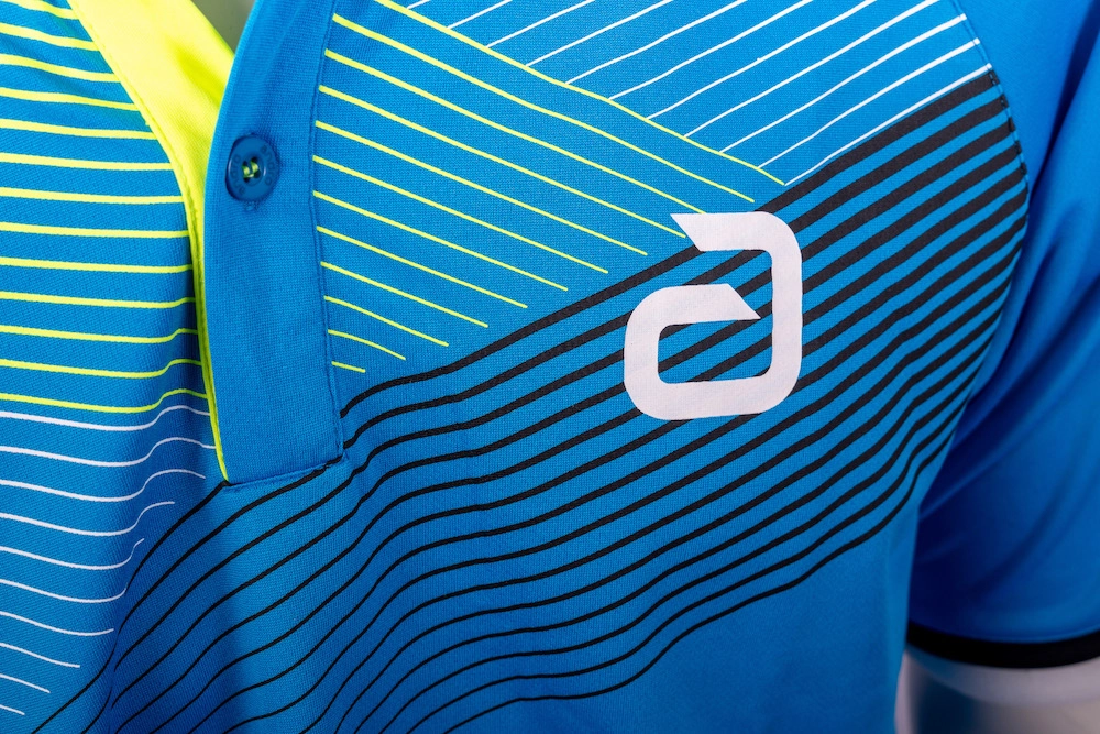 andro Shirt Avos Baumwolle blau/gelb