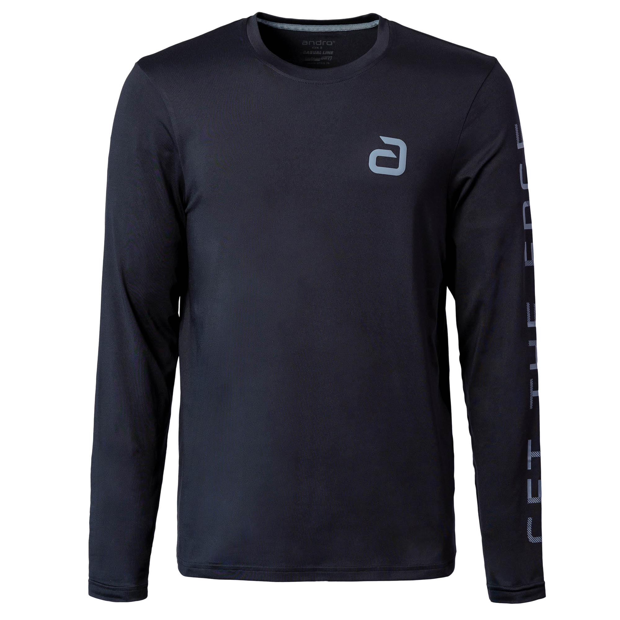 andro Longsleeve Scalzo schwarz/grau