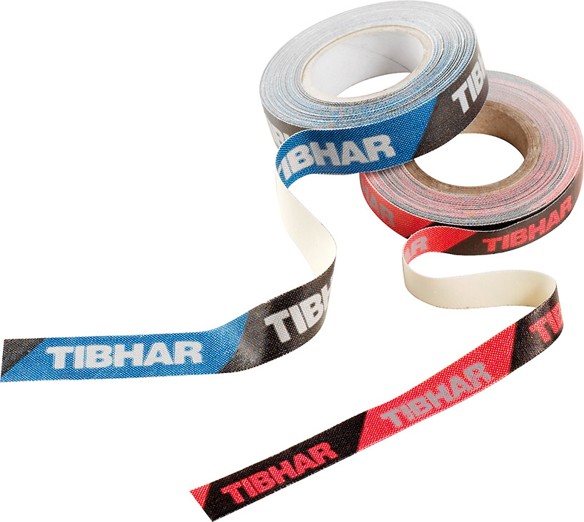 Tibhar Kantenband rot/schwarz, blau/schwarz