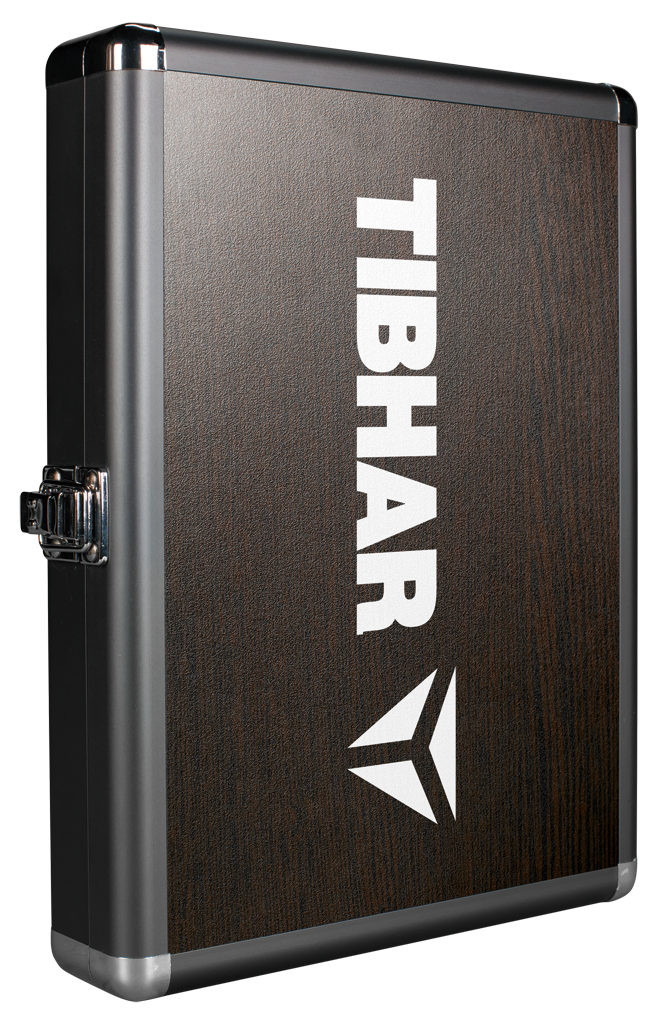Tibhar Schlägerkoffer Alum Cube Holz zweifarbig - Limited Editon