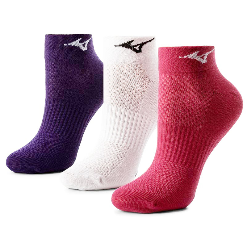 mizuno Socke Training Mid 3p Purple / Rasberry / Wine