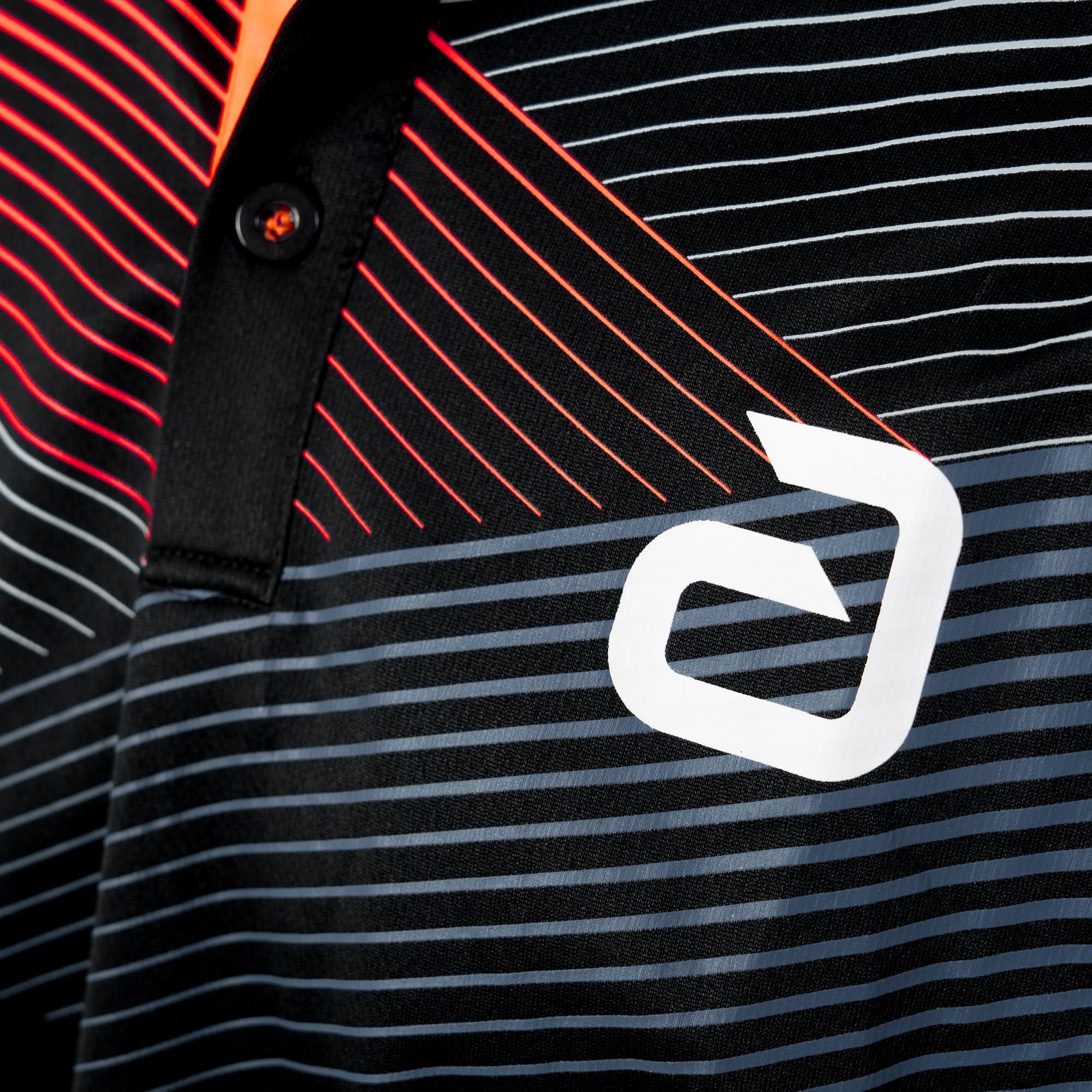 andro Shirt Avos schwarz/neonrot