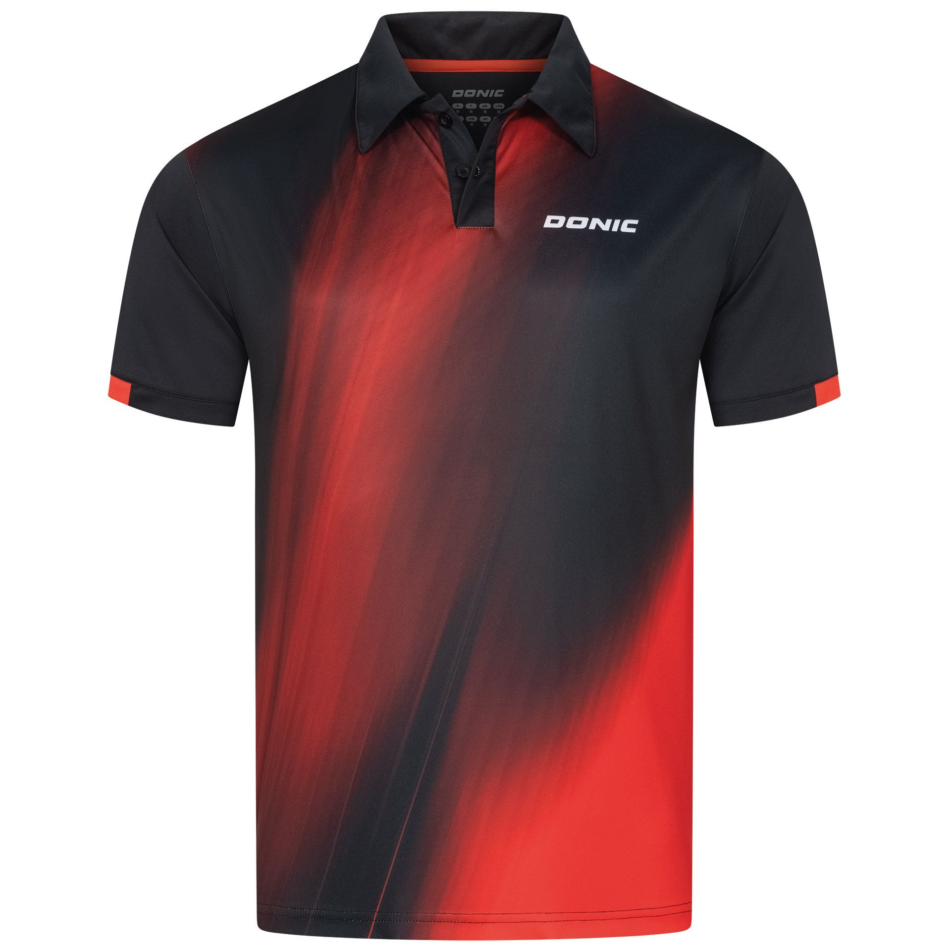 Donic Poloshirt Fire schwarz-rot