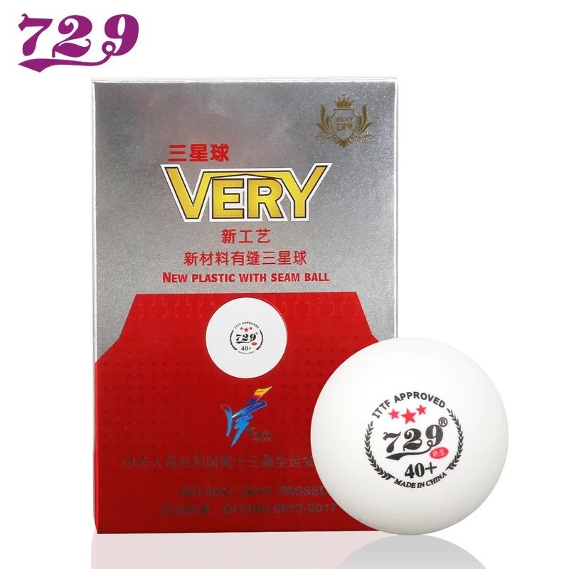 Bundel 3 Stern Tischtennis Ball 729 | 18 Bälle 40+ weiß