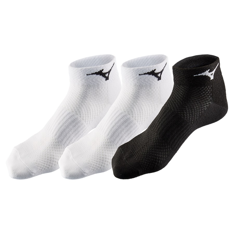 mizuno Socke Training Mid 3p white/white/black