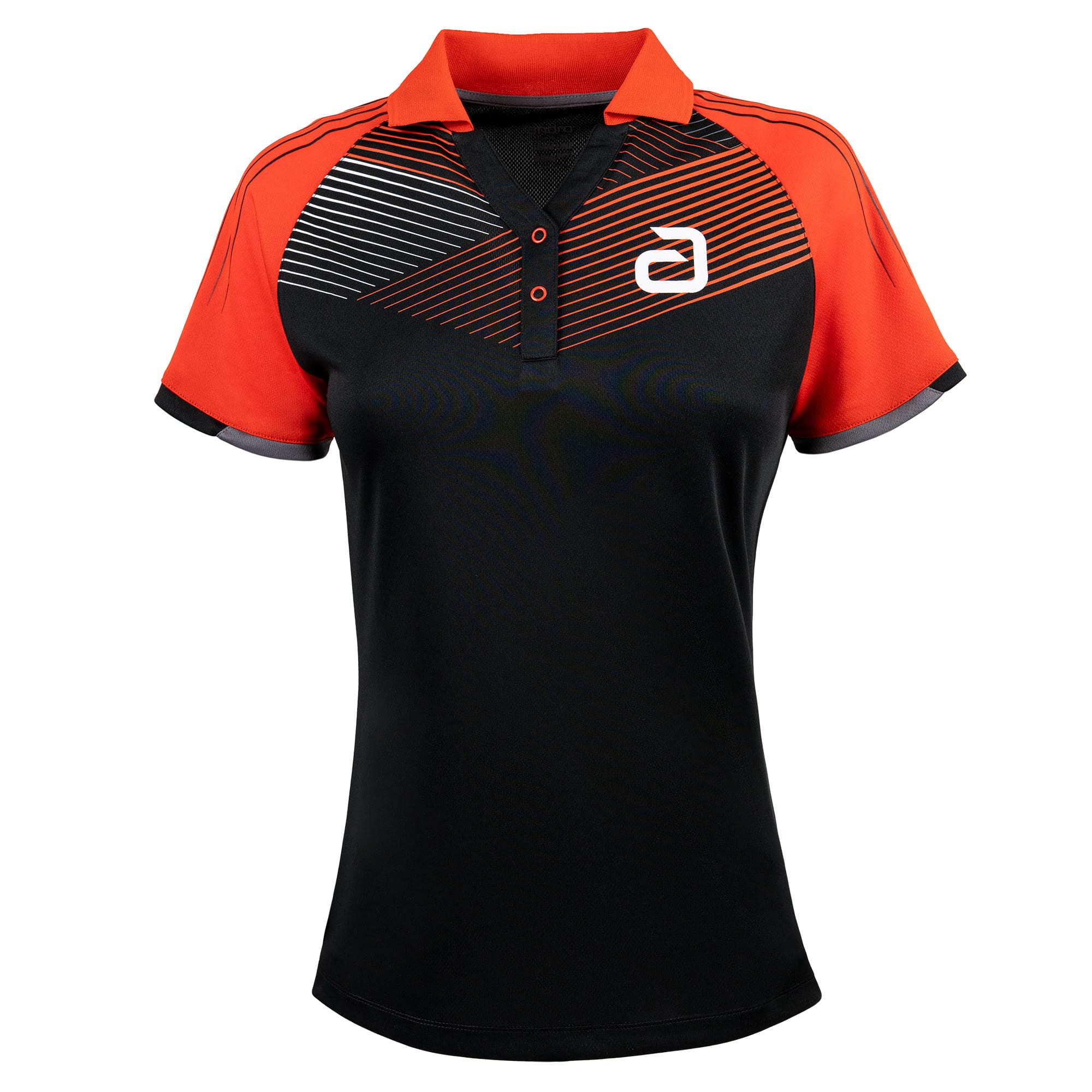 andro Shirt Avos Women schwarz/rot
