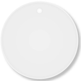 MEDAILLE KERAMIK  Ø 6,35cm weiß