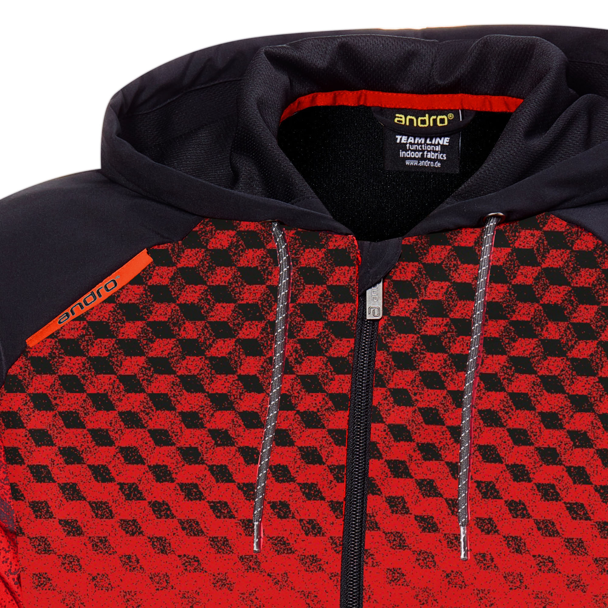 andro Jacke Millar schwarz/rot