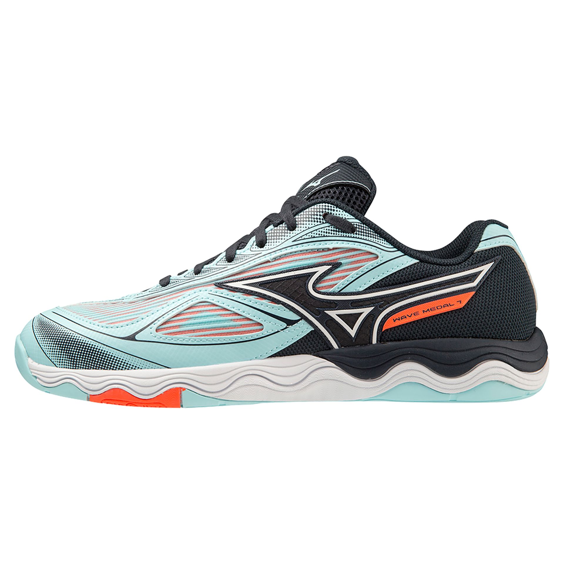 Mizuno Wave Medal 7 schwarz/türkis/weiß