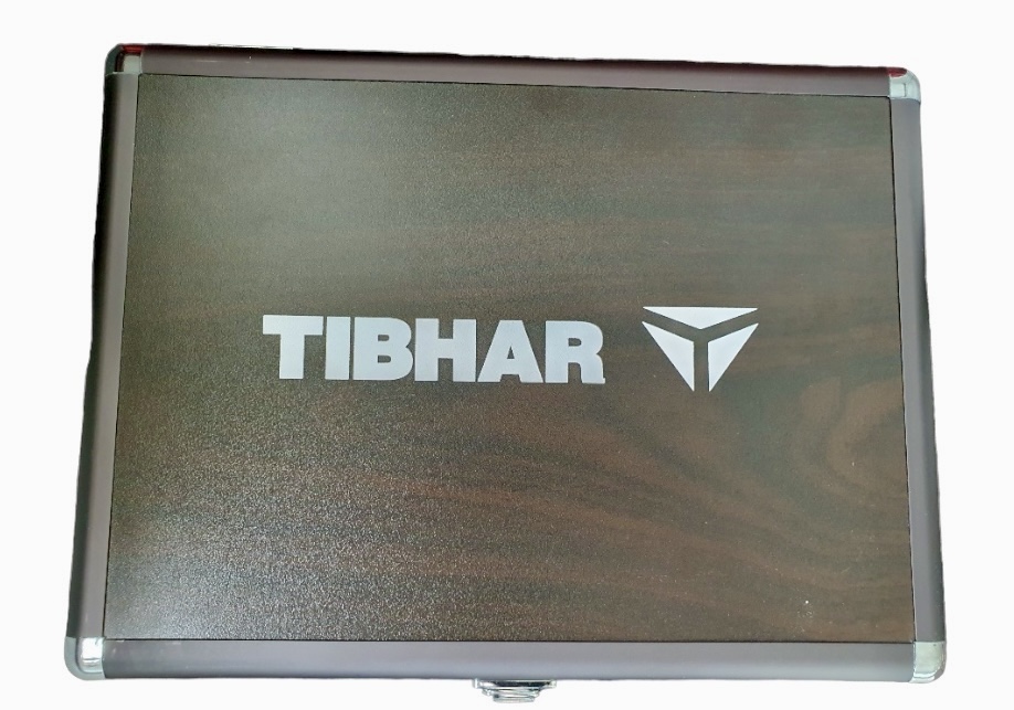 Tibhar Schlägerkoffer Alum Cube Holz zweifarbig - Limited Editon
