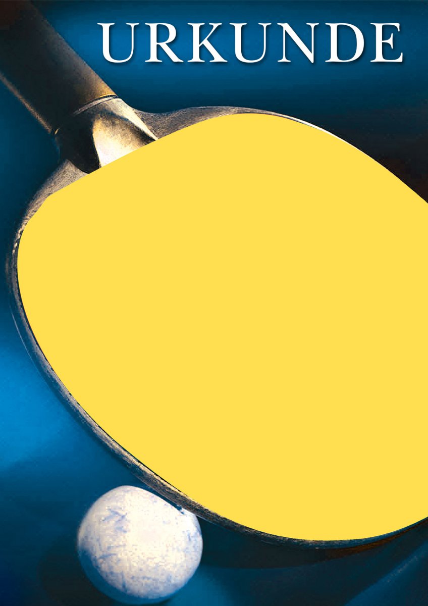 Urkunde Schläger neutral
