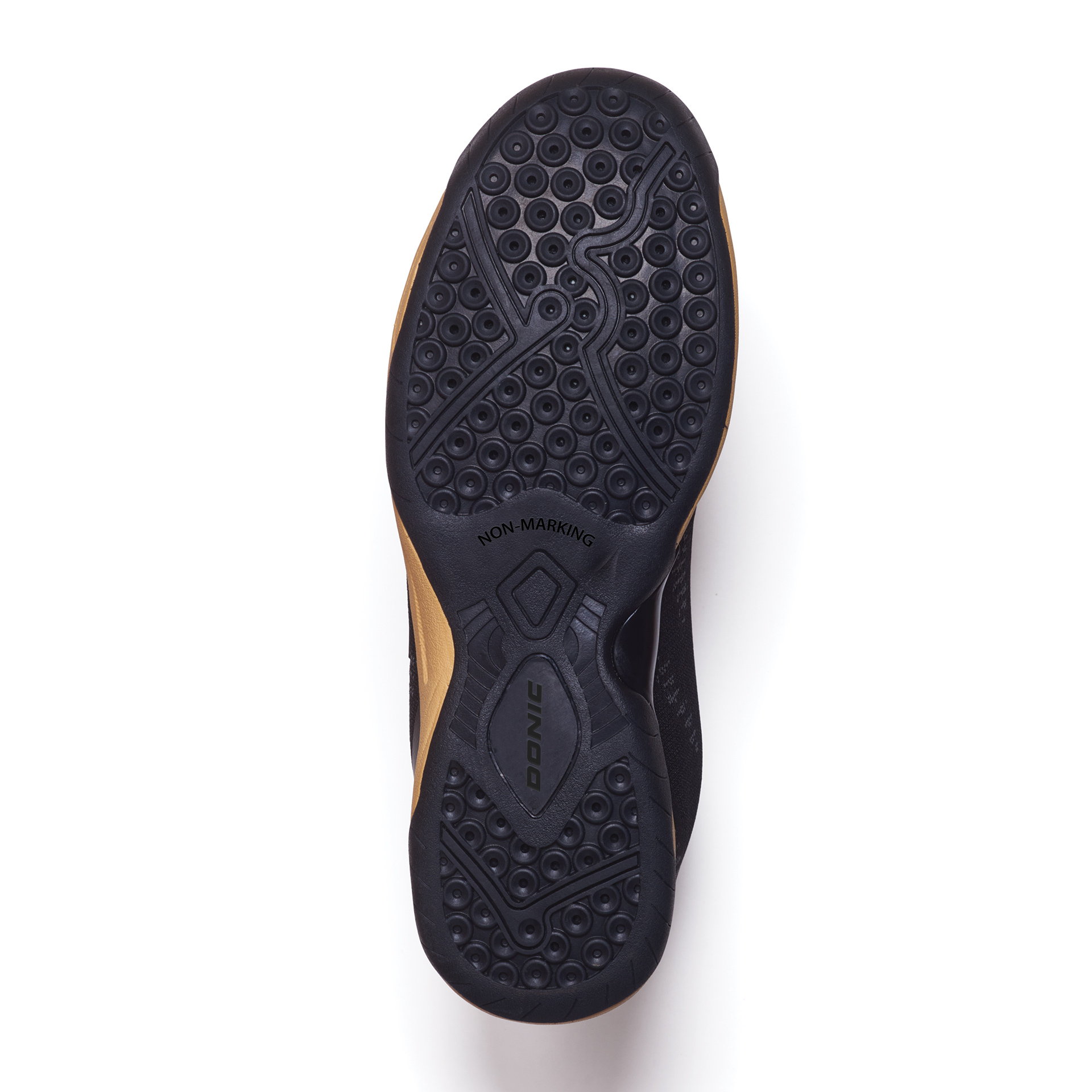 Donic Wettkampfschuh Panther schwarz/gold