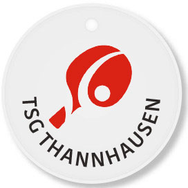 MEDAILLE KERAMIK  Ø 6,35cm weiß