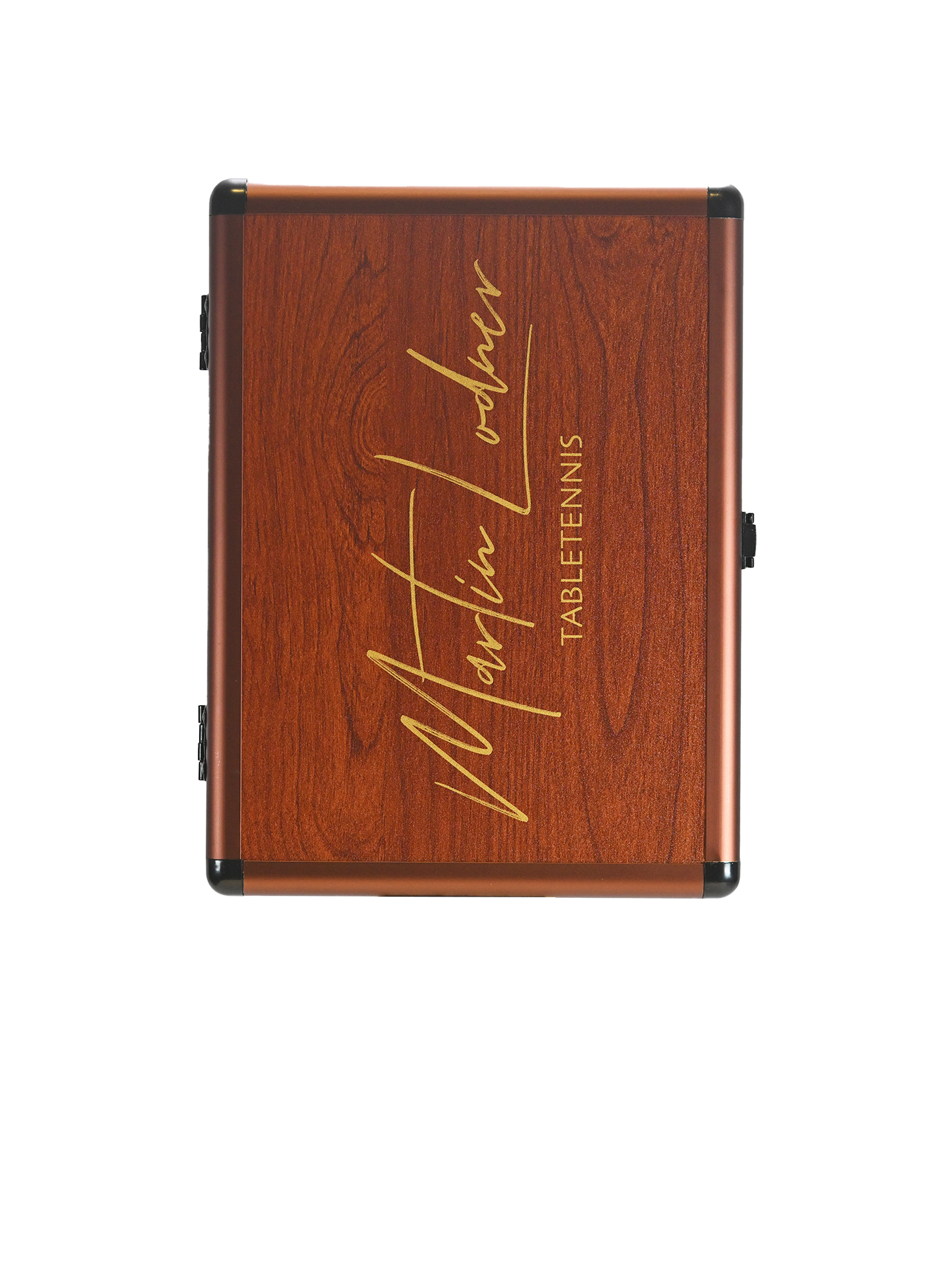 ML Double Alu Case Holzoptik big Logo