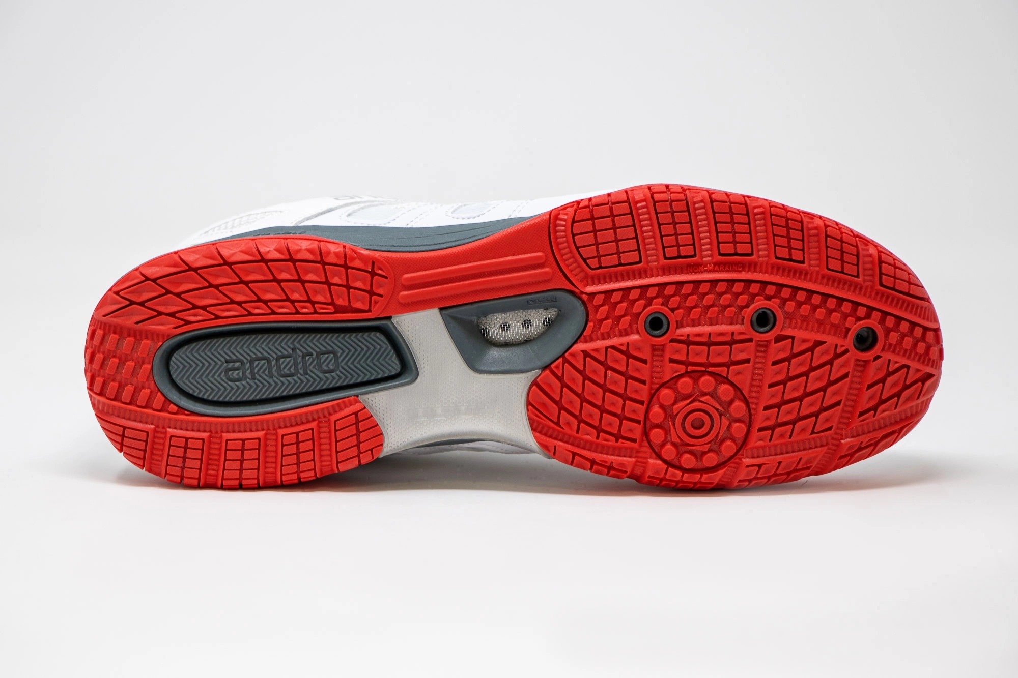 andro Schuh Shuffle Step 2 weiß/rot