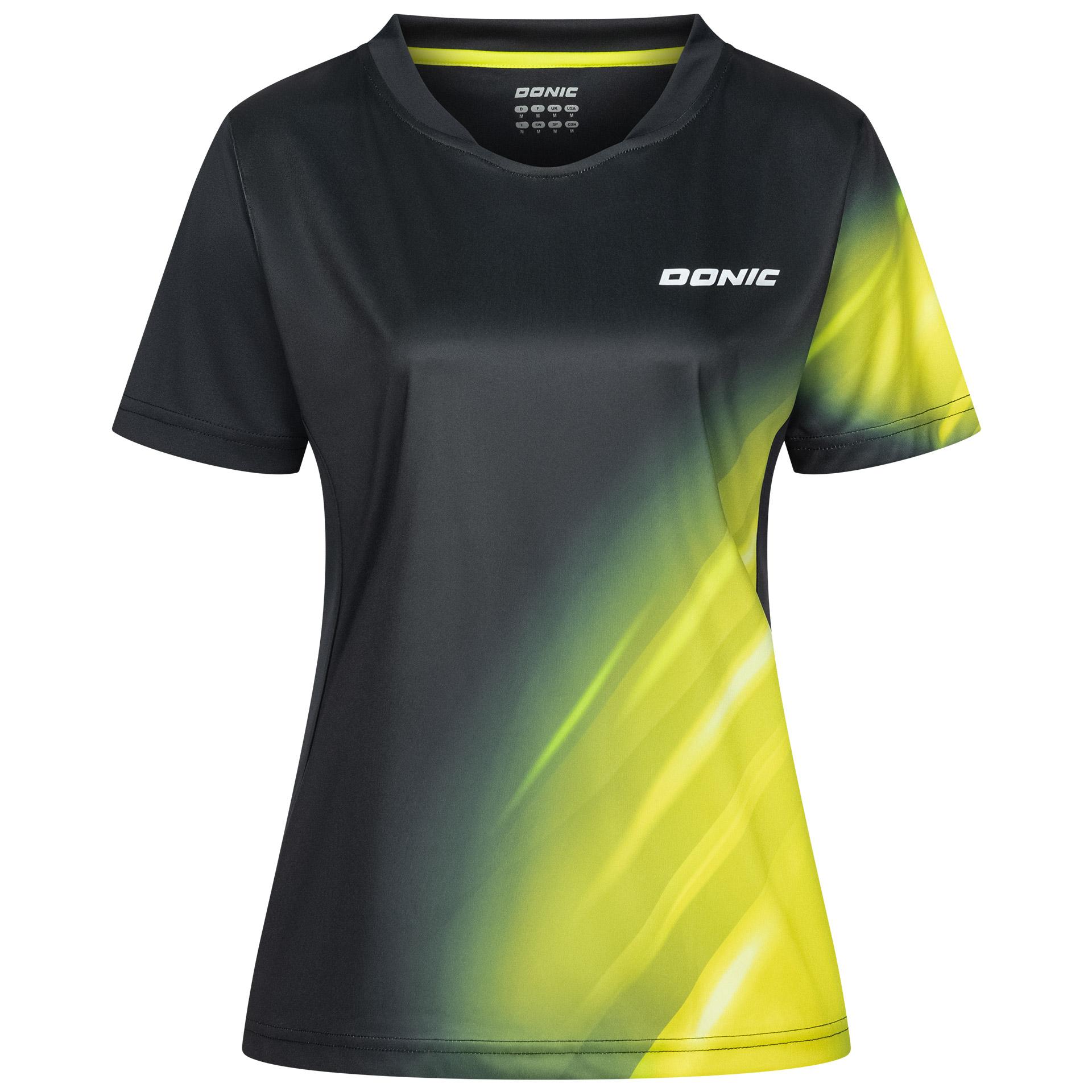 DONIC Shirt Flame Lady  schwarz-gelb