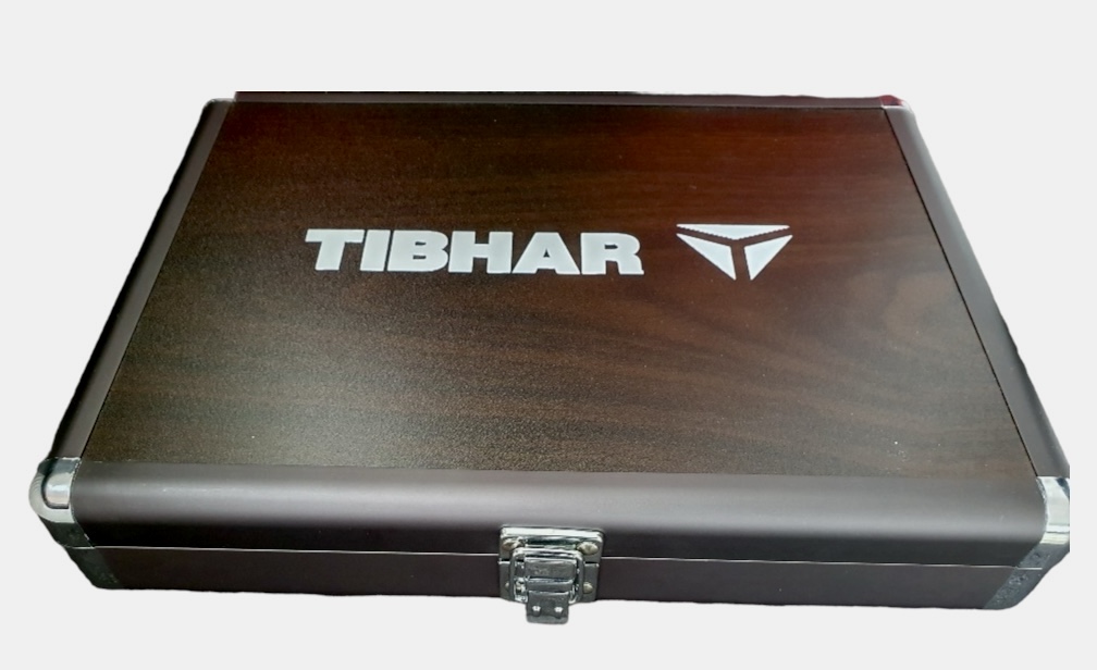 Tibhar Schlägerkoffer Alum Cube Holz zweifarbig - Limited Editon