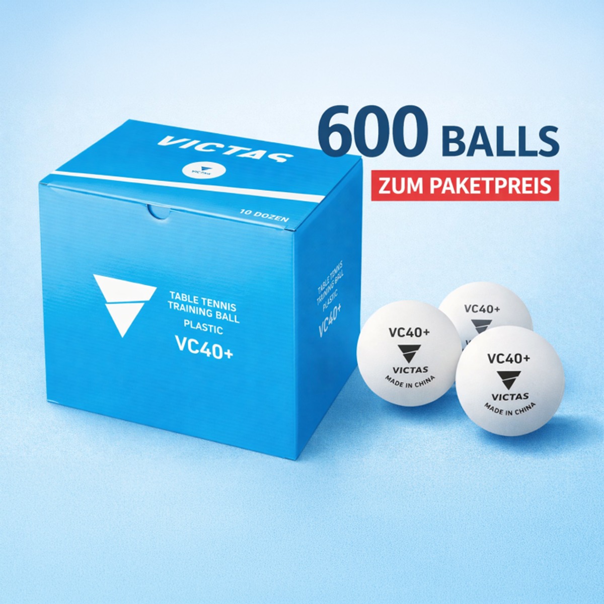 Victas Ball 2** VC40+ weiß 5er-Kombipaket