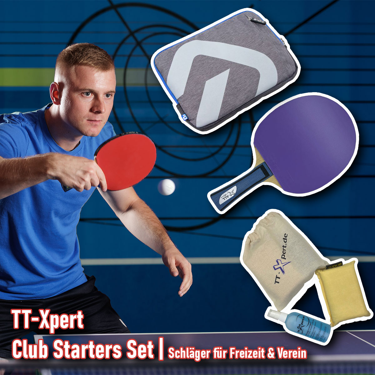 TT-Xpert Club Starters Set | Schläger für Freizeit & Verein