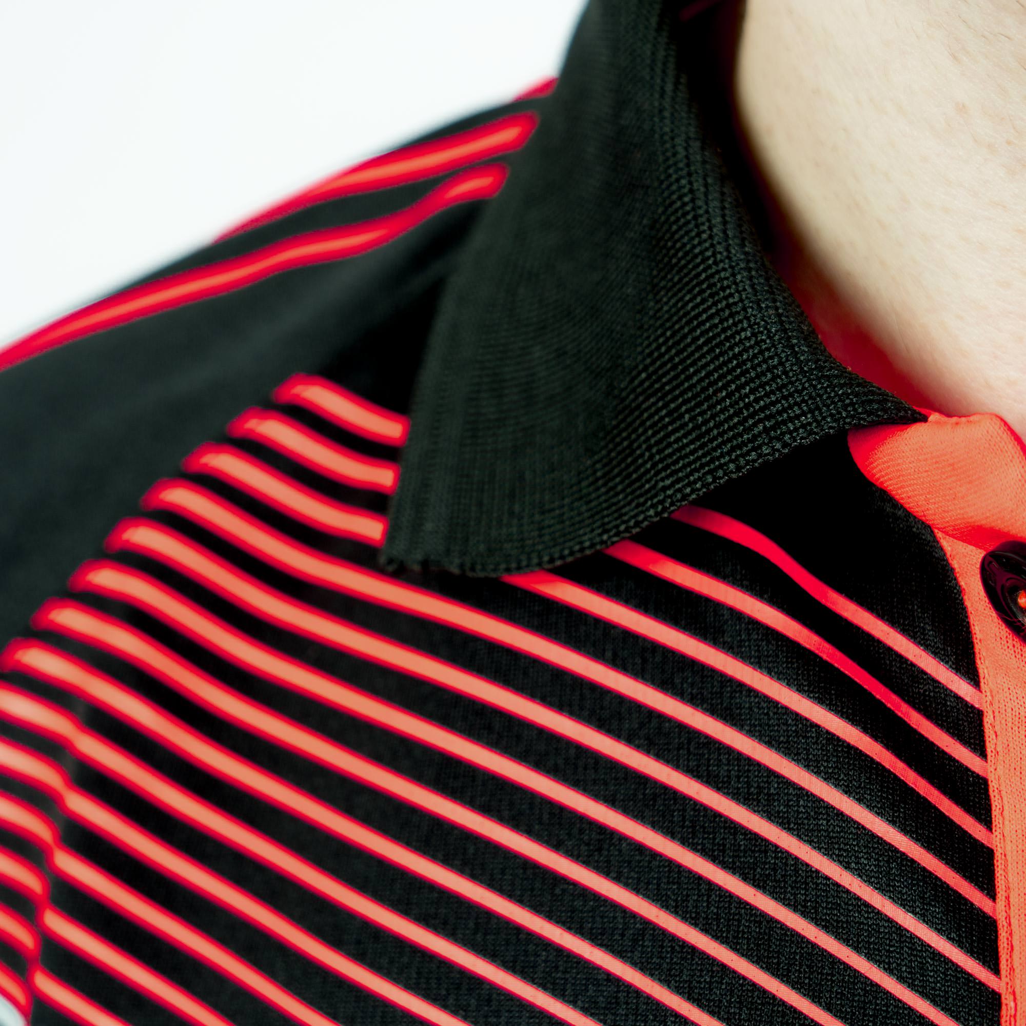 andro Shirt Avos schwarz/neonrot