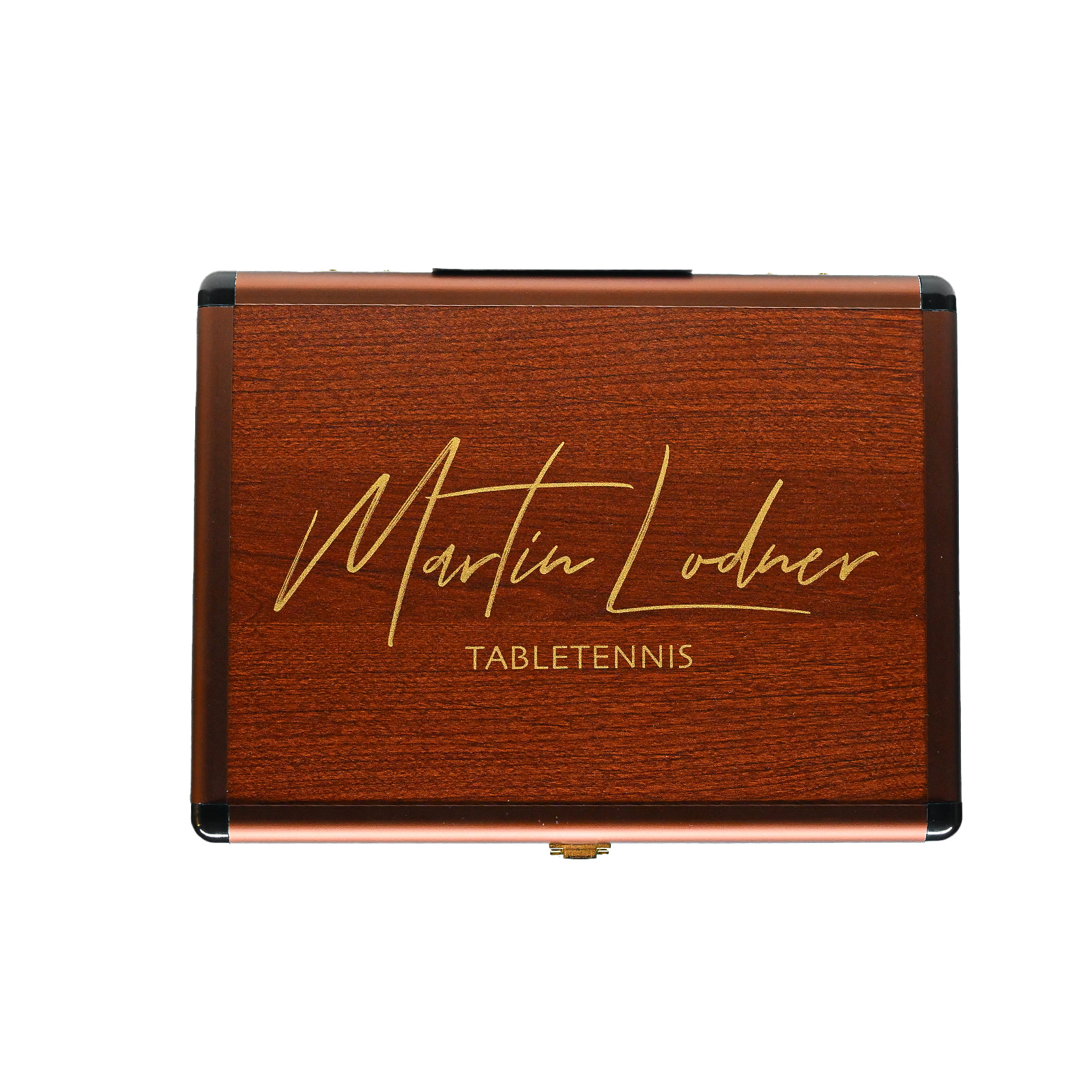 Martin Lodner "Symbiosis"  Carbon Hybrid Tischtennisschläger – Premium Komplett-Set mit Edlem Aluminium Case & Profi-Belägen – Made in Germany