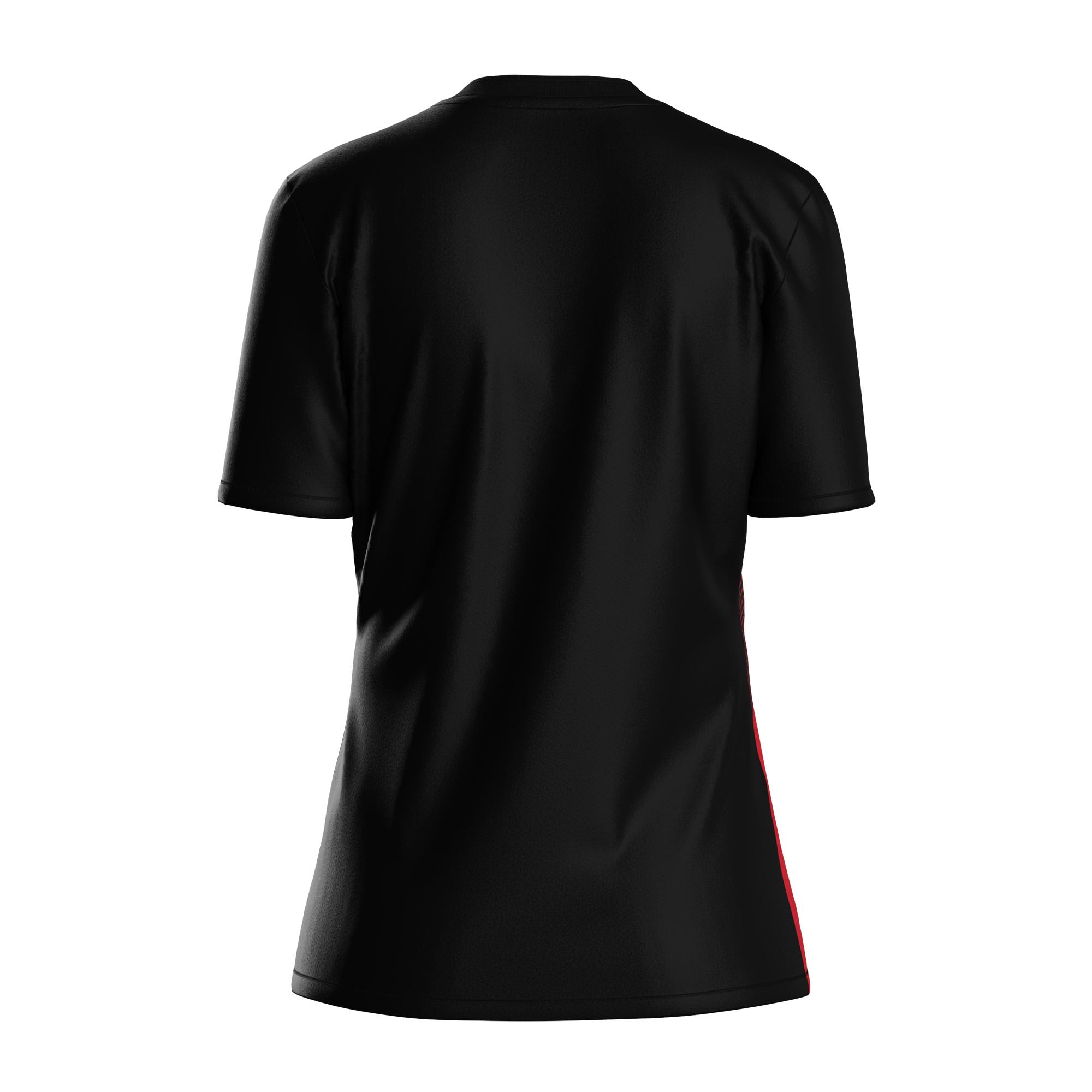 andro Shirt Ataxa Women schwarz/rot