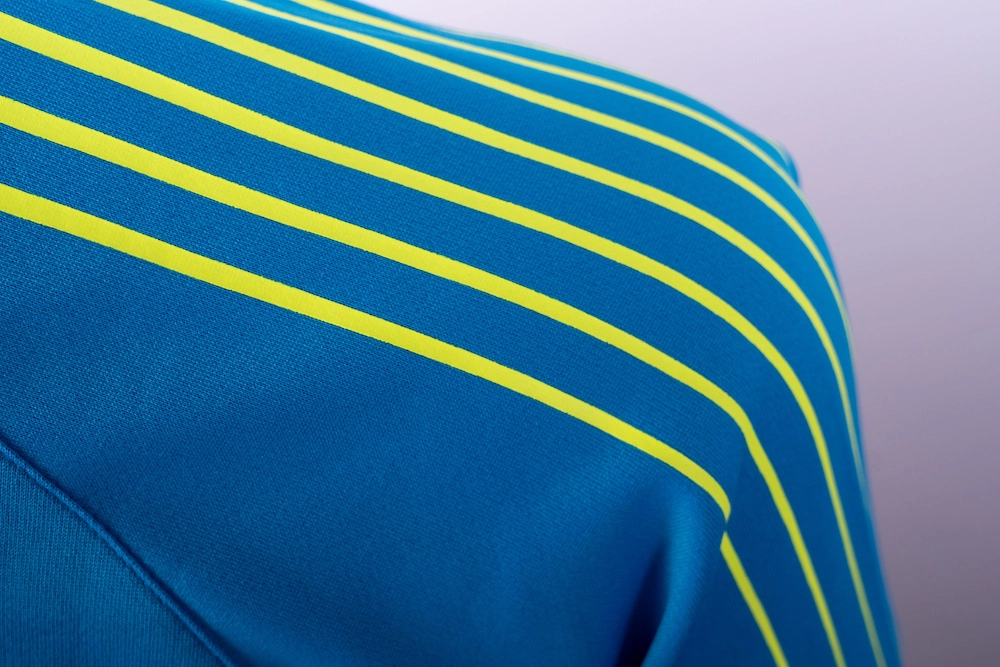 andro Shirt Avos Baumwolle blau/gelb