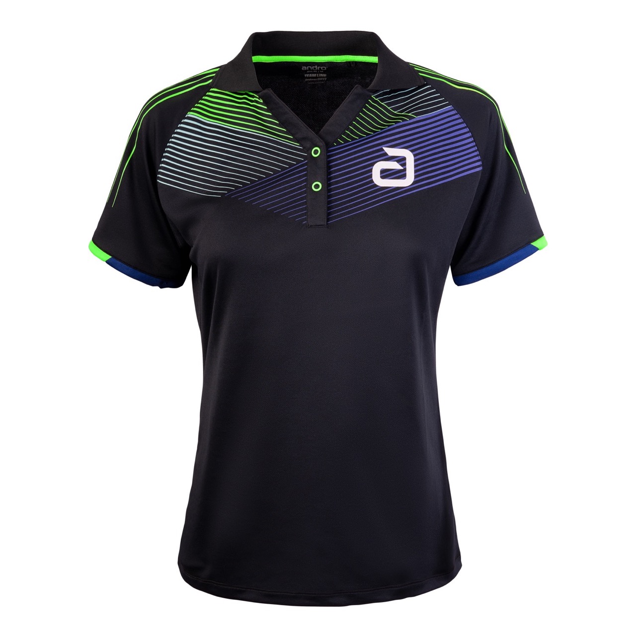 andro Shirt Avos Women schwarz/grün