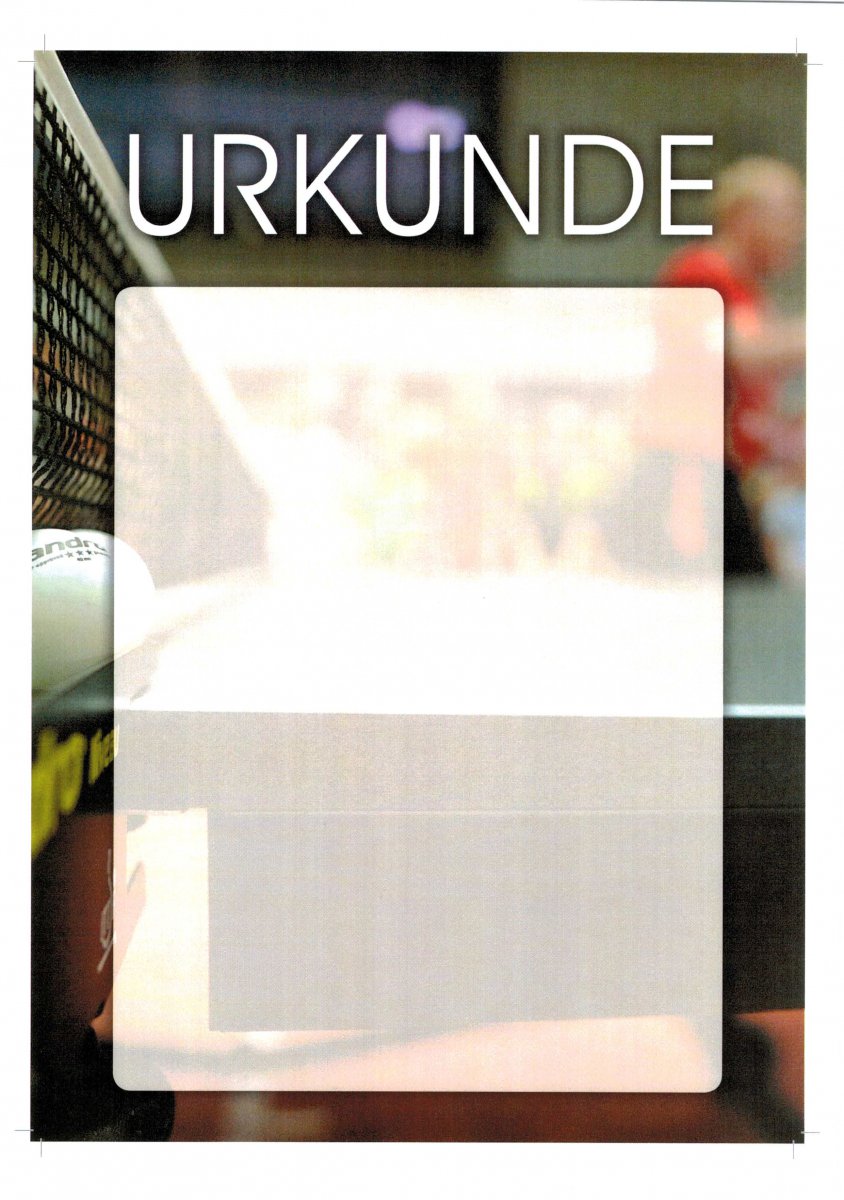 Urkunde Table/Ball neutral