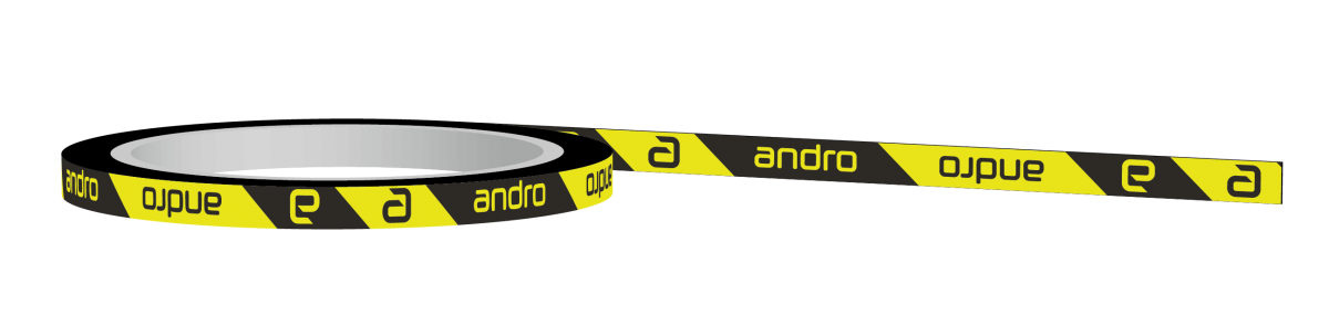 andro® Kantenband CI (schwarz/gelb)