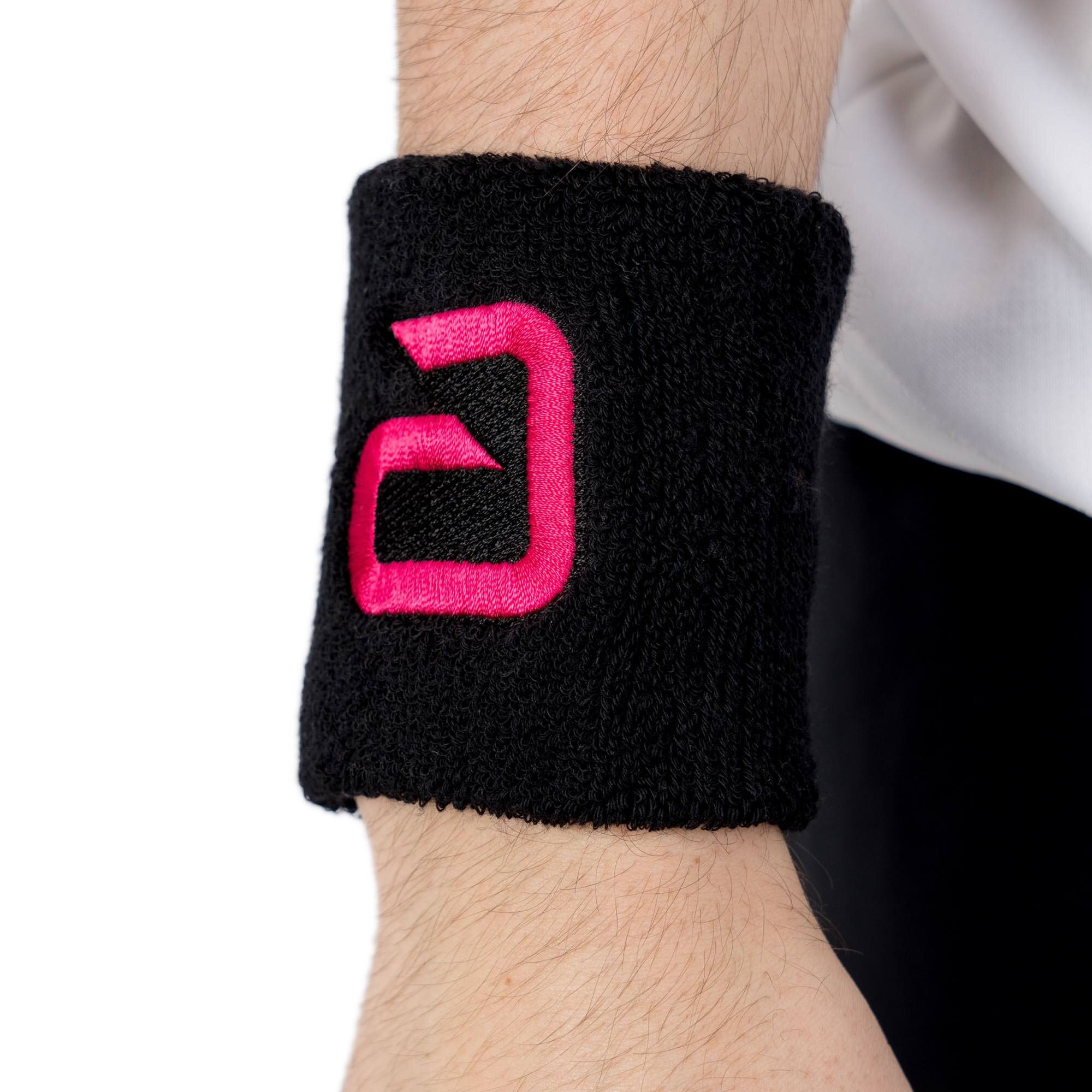 andro Schweißband Alpha schwarz/pink