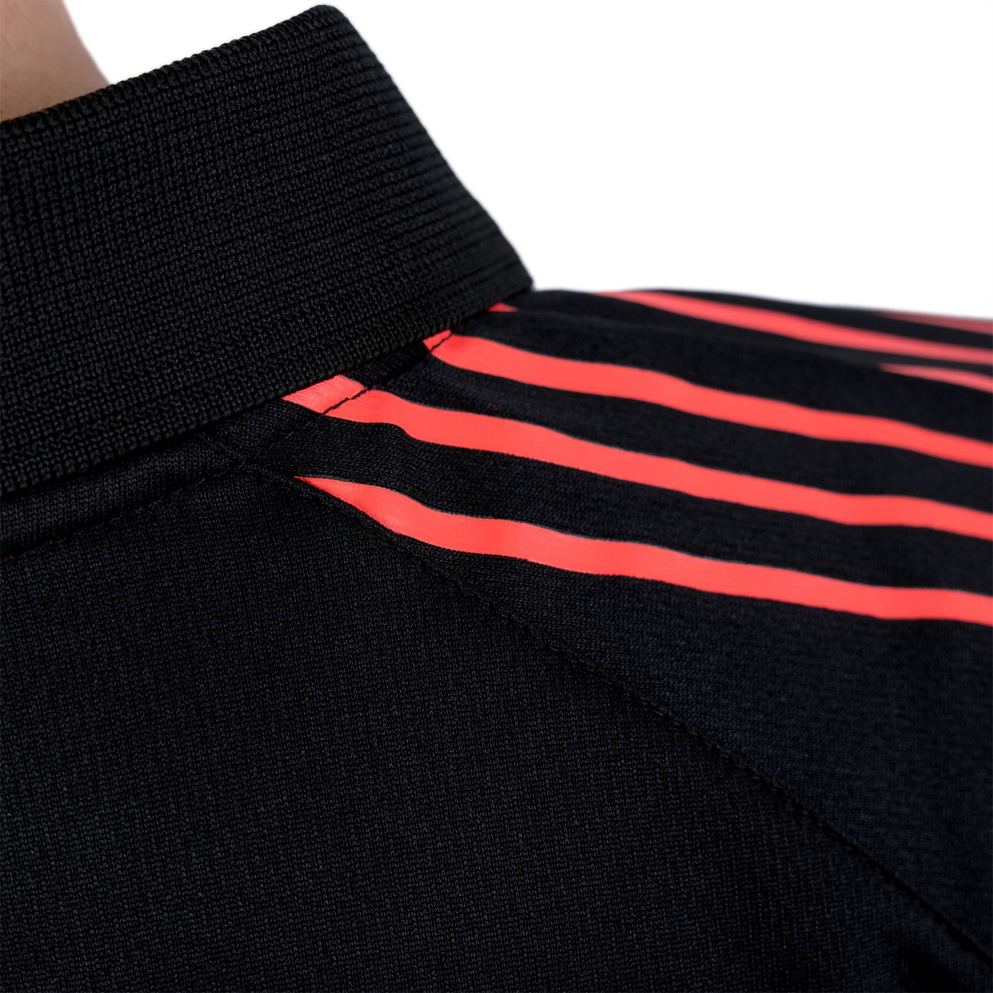 andro Shirt Avos Baumwolle schwarz/neonrot