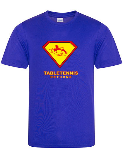 TT-X-TEE Tabletennis Returns - Royal Blue