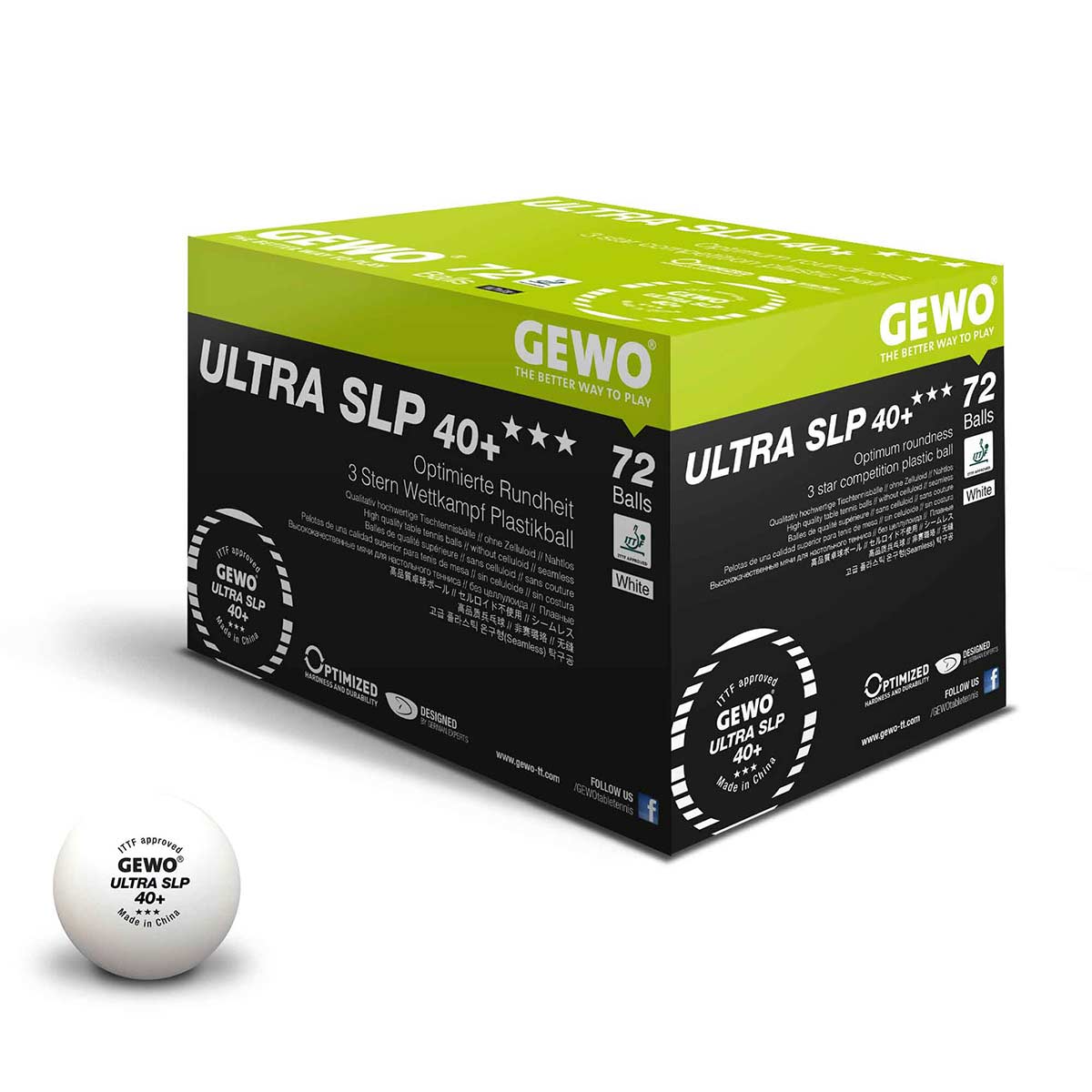 Gewo Ball Ultra SLP 40+ 3*** Ball