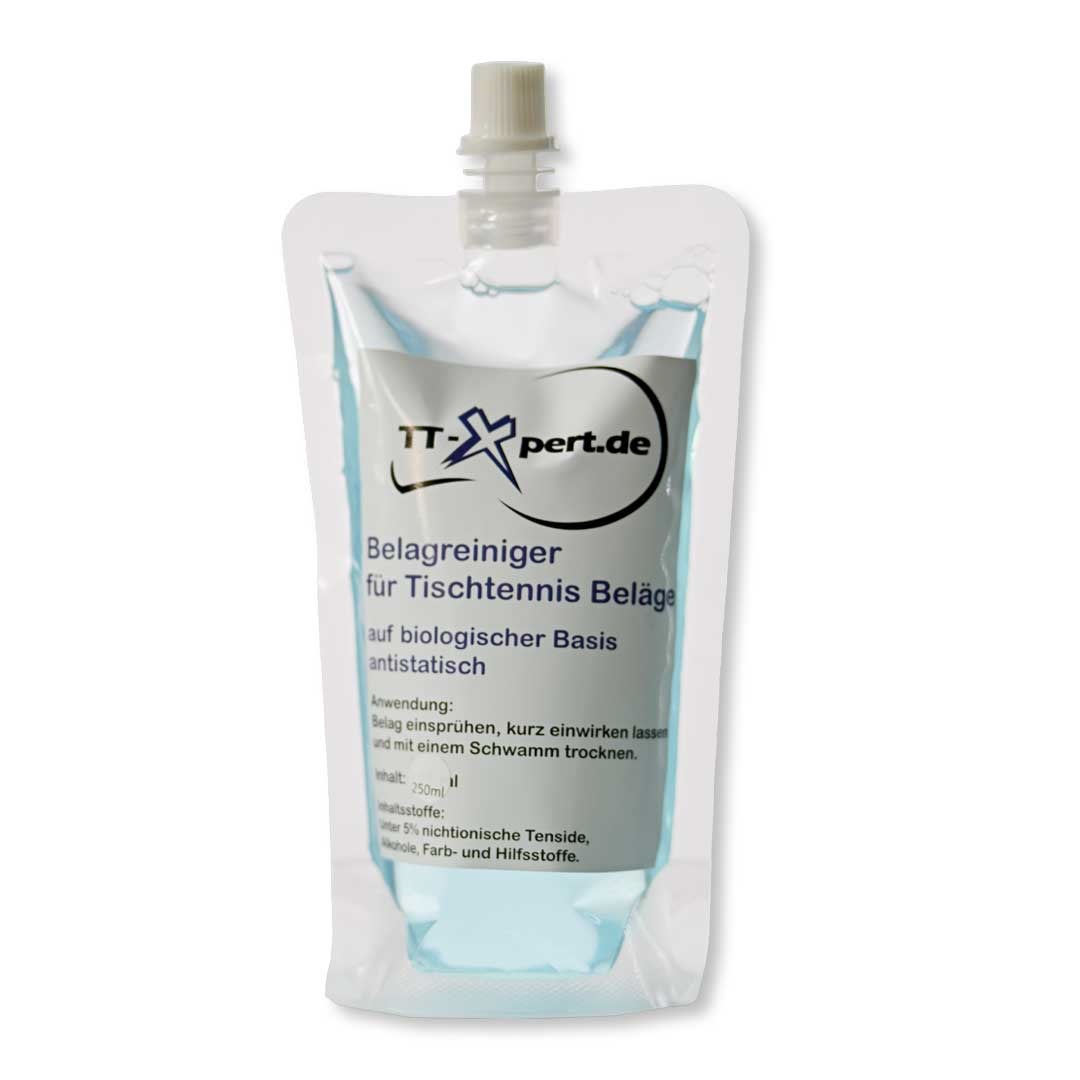 TT-Xpert Tischtennis Belagreiniger Nachfüllbeutel 250 ml - Rubber Cleaner