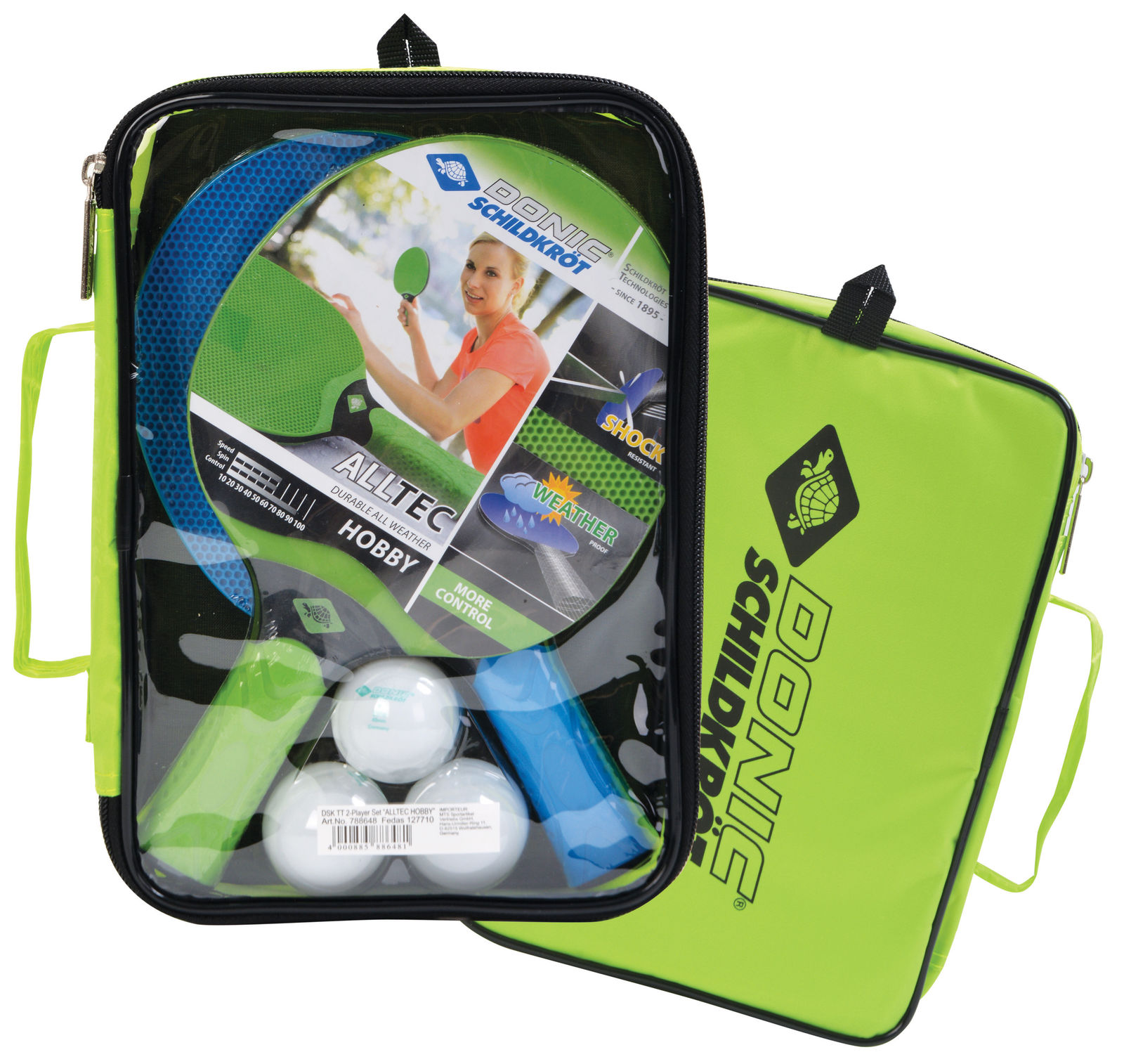 Donic/Schildkröt Set Alltec Hobby im Carrybag